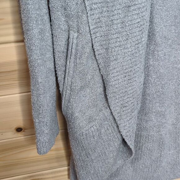 Barefoot Dreams CozyChic Lite Circle Cardigan XS Gray Supersoft Comfy - Picture 2 of 8